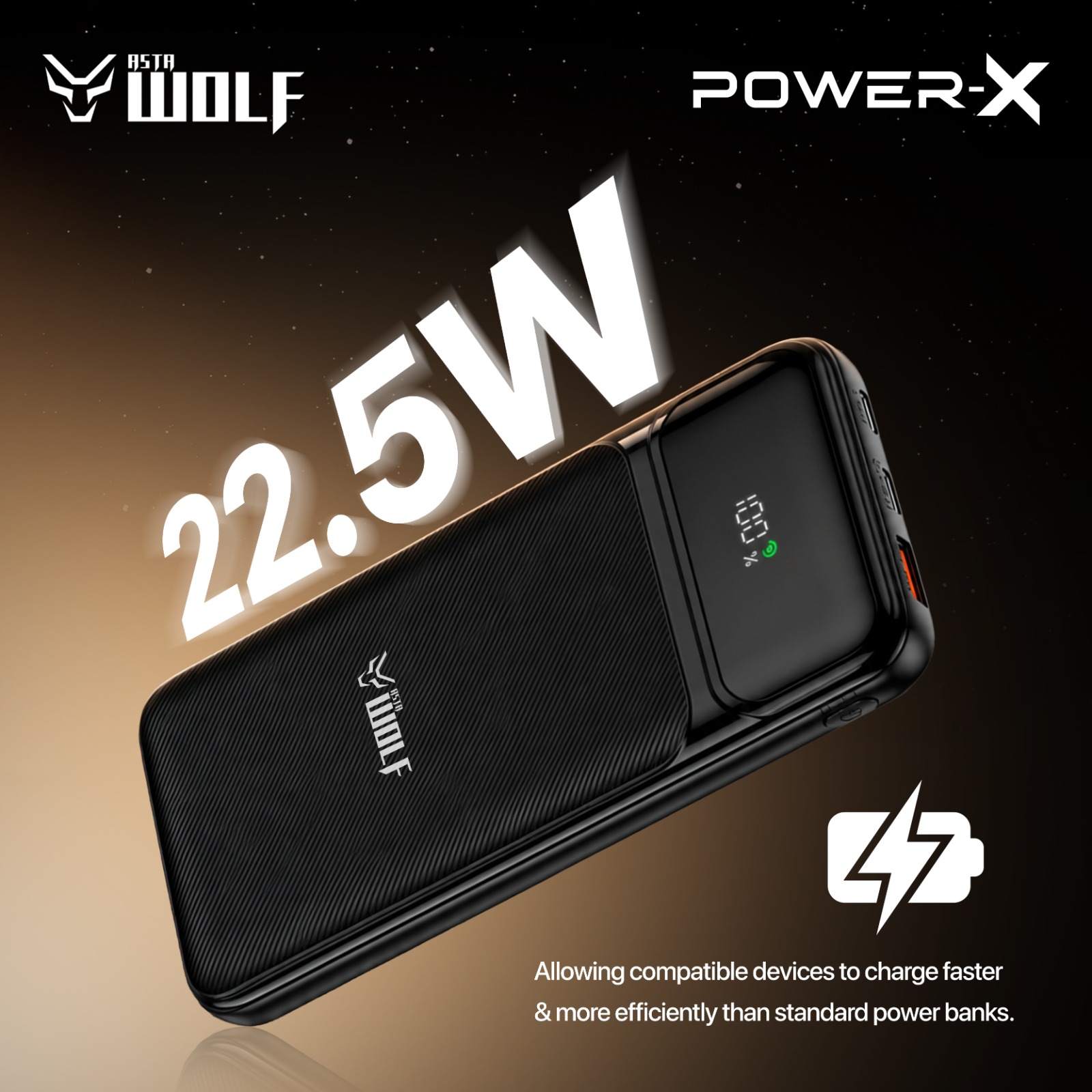 AstaWolf Power-X 10000mAh and 20000mAh Power Bank