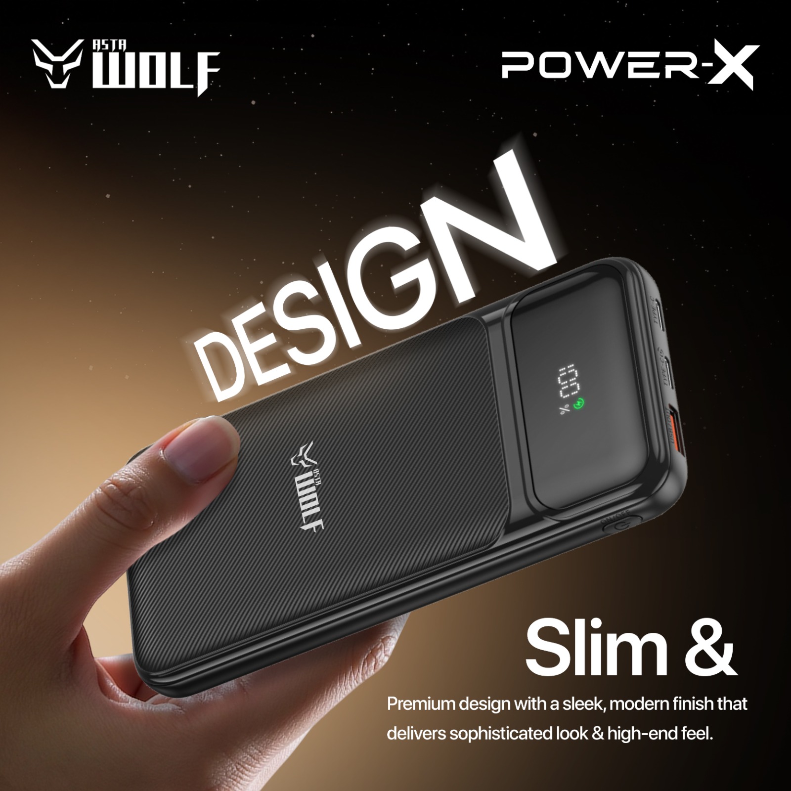 AstaWolf Power-X LCD Percentage Display
